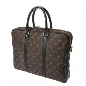 Louis Vuitton PDV Macassar Brown Monogram Voyage Business Porte Bag